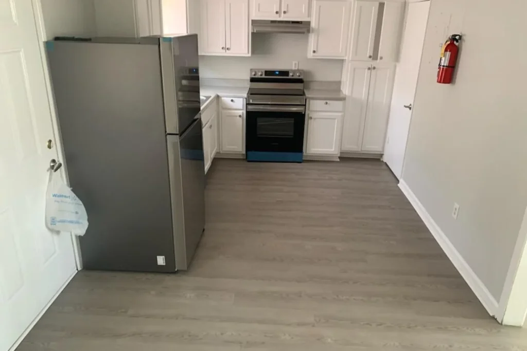 Fresh, tidy room after a cleaning service visit in College Park, GA