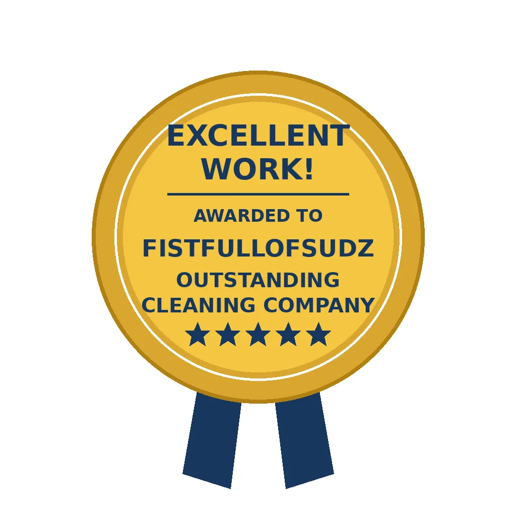 Excellent Work Award – Outstanding Cleaning Company Fistfullofsudz